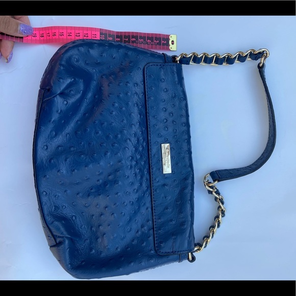 Authentic Navy Blue Kate Spade Leather Handbag - Picture 3 of 7